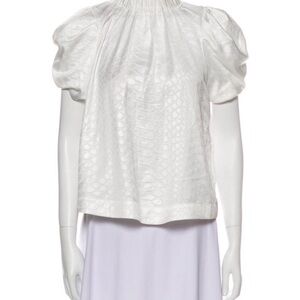 Sea New York Ivory Puff Sleeve Blouse